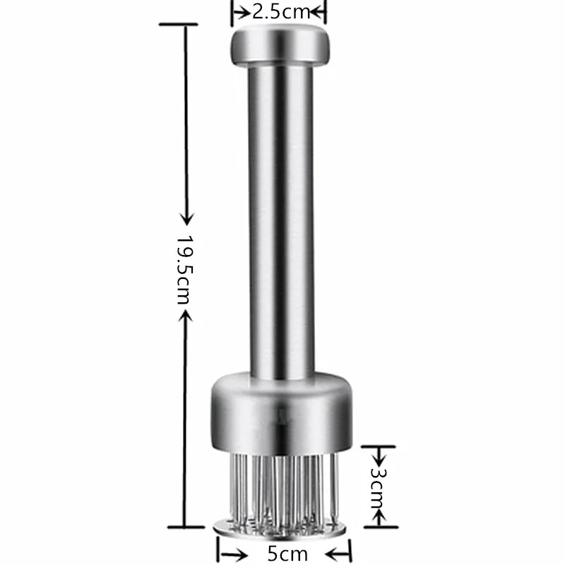 304 Stainless Steel Meat Tenderizer Durable 21 Ultra Sharp Needle Blade Tenderizer for Steak Beef Steak Kitchen Cooking Tools