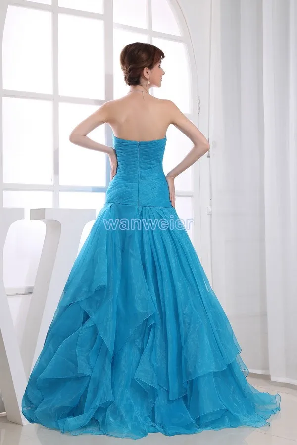 Официальное платье, vestidos formales, новинка, платье подружки невесты, сексуальное макси платье, длинное, из органзы, голубое, а-силуэт, платья для выпускного вечера