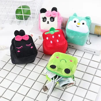 

Mini Coin Purse Bag Cute Plush Cute Coin Wallet Women Coin Money Earphone Holder Wallet Pouch Pocket Kids Handbag Gift