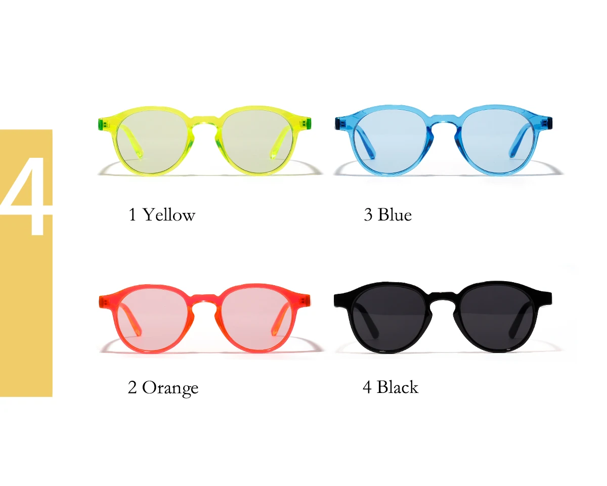 Disco Dancing Fashion Round Glasses Hip-hop Small Glasses