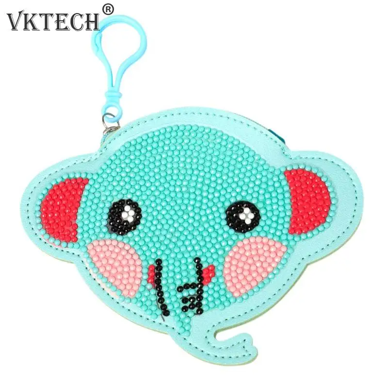 

DIY Special Shaped Diamond Painting Wallet Bag Cartoon Elephant Cat Puppy Coin Purse Diamond Embroidery Cross Stitch Decoration