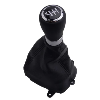 

6 Speed Gear Shift Stick Gaiter Boot Dust Proof Cover With Cap Knob Fit For Honda Accord MK8 2008 2009 2010 2011 2012 2013 2014