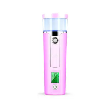 

40ML Handheld Women USB Nano Mister Sprayer Cold Beauty Hydrating Tools Moisturizing Tools Face Cold Sprayer Facial Steamer Pink