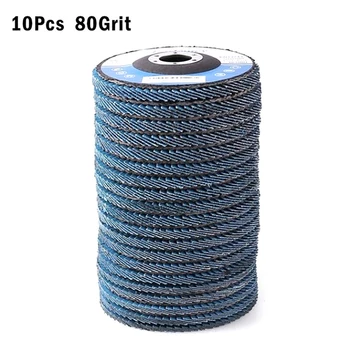 

10* Grinding Wheels Flap Wheel Sanding Discs 115mm Angle Grinder Polishing Disc Grit 40 60 80 120 New