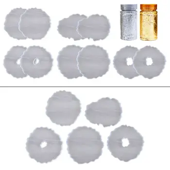 

Large Irregular Wave Round Coaster Mold Silicone Resin Cement Casting Mold Tools