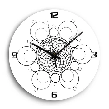 

White Acrylic Wall Clock Brief 3D DIY Living Room Decorative Digital Wall Clocks Modern Design Silent Quartz Movement Home Decor