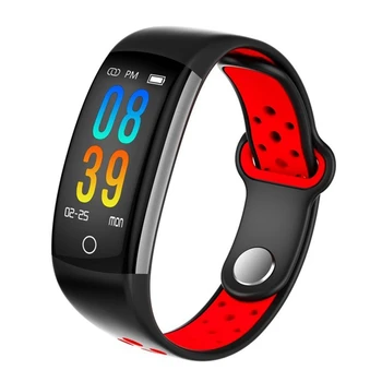 

Smart Bracelet Women Q6 Bluetooth Smartwatch Men Heart Rate Blood Pressure Monitor Sport Watch Fitness Red