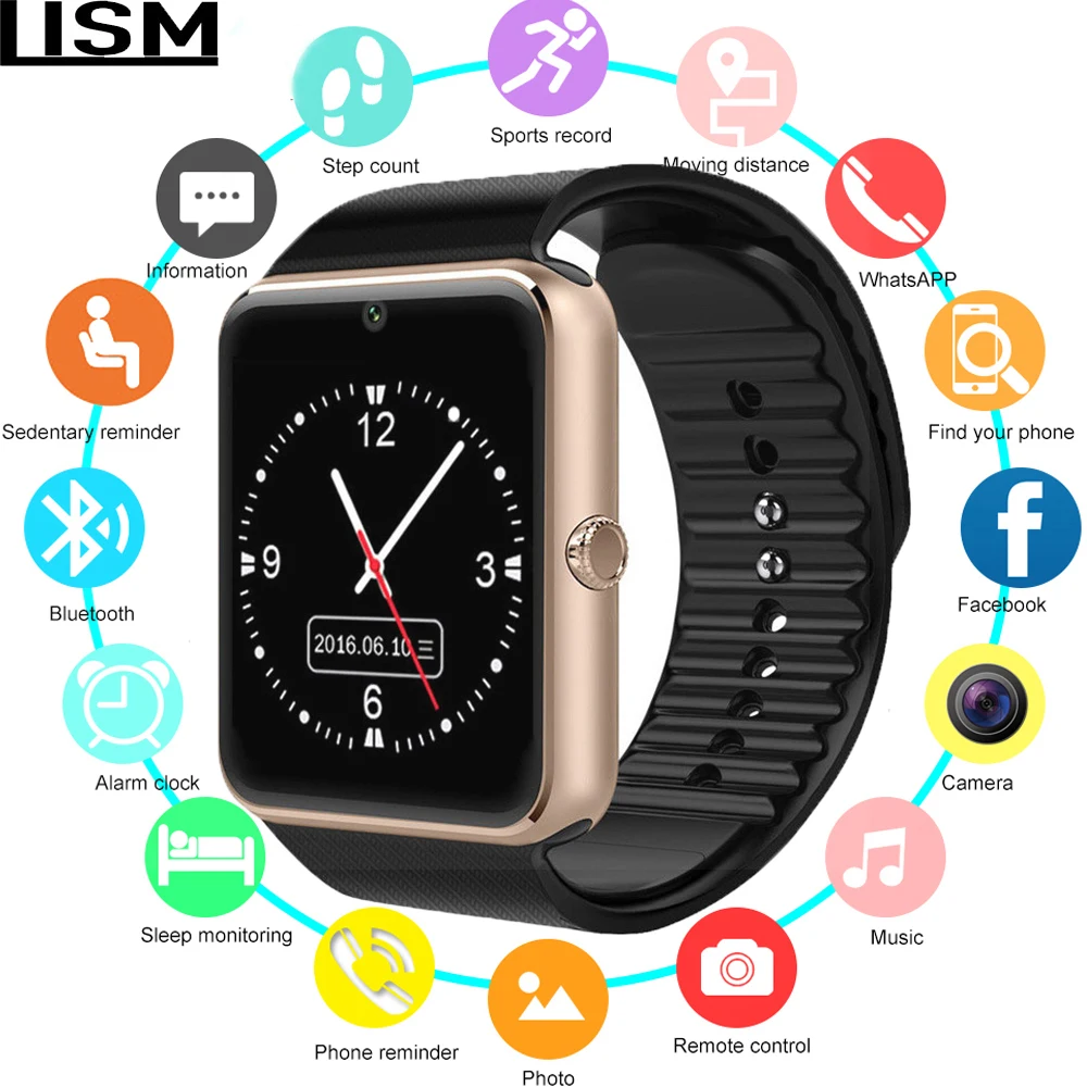 

Smart Watch GT08 Children Men Women Kids Watch Phone SIM Card Camera Clock Bluetooth Smartwatch gt 08 Connect Android IOS PK Q18