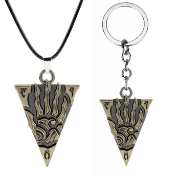

Men's Necklace Morrowind Triangle Sign Pendant Necklace Online Game The Elder Scrolls III Theme Necklace Jewelry Gift for Fans