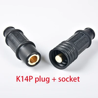 K14P сварочный факел кабель пайки машина Быстрый фитинг женский Штекерный Кабельный соединитель разъем адаптер 70 квадратный латунный кабель - Color: K14P plug socket