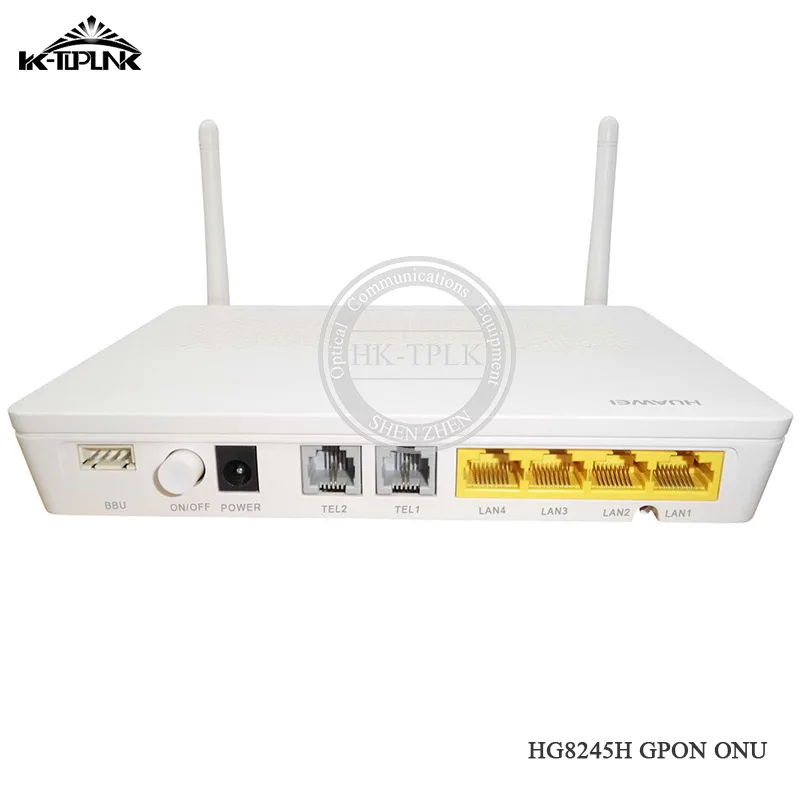 100% Оригинальный HG8245H GPON OUN 4GE + 2 порта Голос WIFI 5dbi английская прошивка беспроводное
