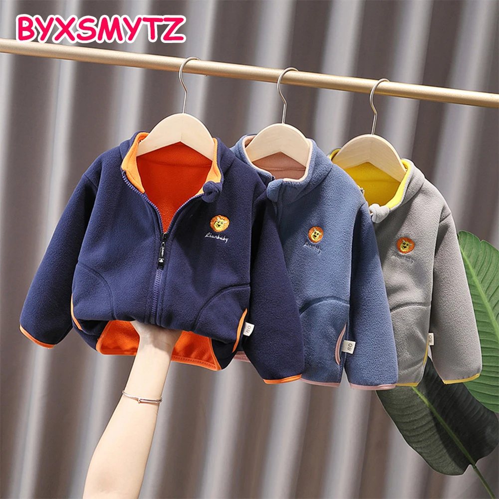 

Boy Coat Children's Clothing Polar Fleece Jacket Winter Warm Clothes Spring Autumn Fleece Coats Baby Boys Tops Fashion Outwear