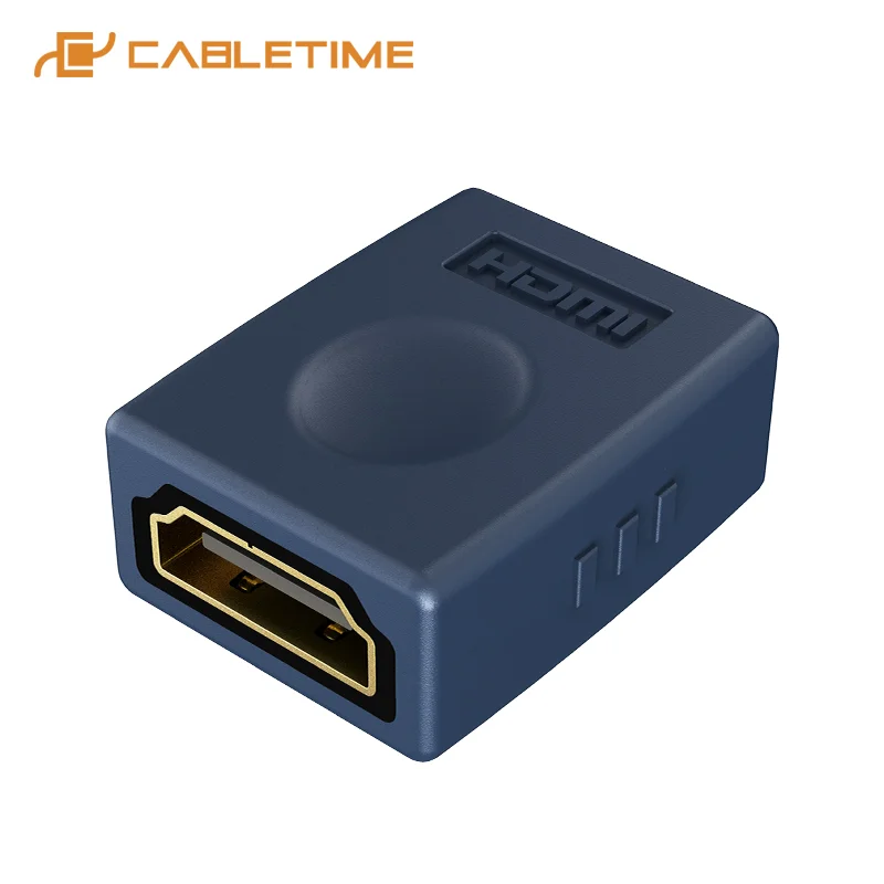 

CABLETIME HDMI Converter HDMI Female to HDMI Female Connector Extender 1080P HDMI Cable High Quality Cord Extension Adapter C243