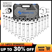Prostormer 14PCS Keys Set Multitool Wrench Ratchet Spanners Set Hand Tool Wrench Set Universal Wrench Tool Car Repair Tools
