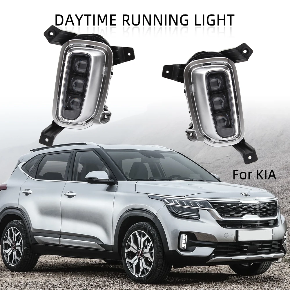 LEDDaytimeRunningLightDRLFogLightsHeadlightsforKIASeltosKX3