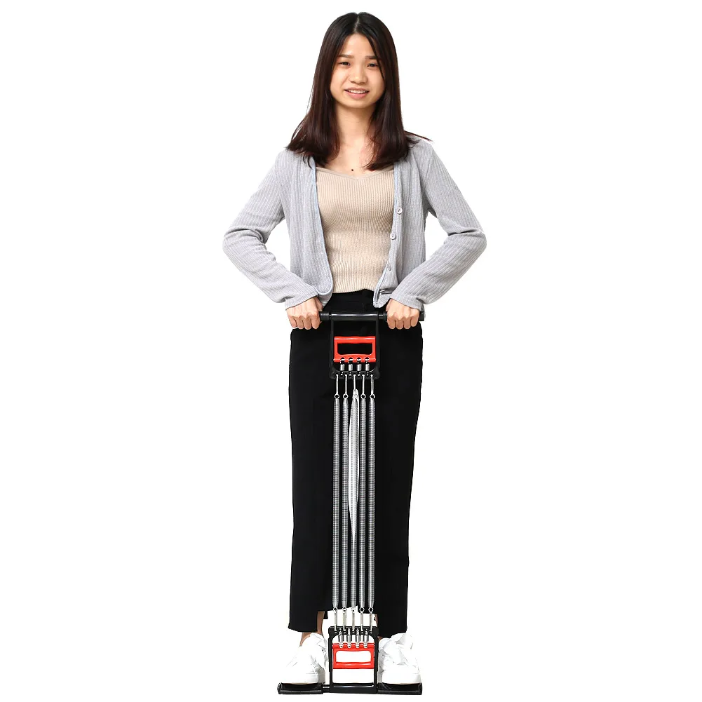 

3 In 1 Chest Developer Spring Expander+Hand Grip+Pedal 5 Spring Multi-functional Detachable Muscle Exercise Equipment FOU99