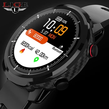 

LIGE 2019 Smart Watch Men Sport Smartwatch Heart Rate Monitoring Weather Forecast Smart Band For IOS Android reloj inteligente