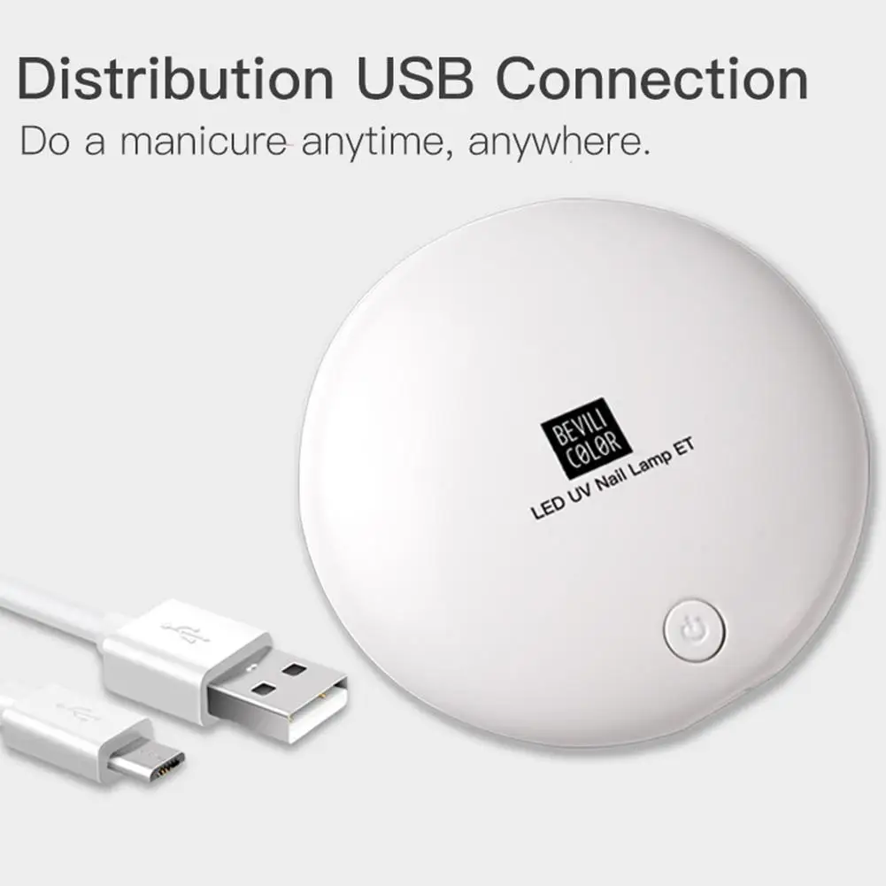 Мини-Сушилка для ногтей, СВЕТОДИОДНЫЙ УФ-светильник, 6 Вт, USB лампа для маникюра, сушка всех Гель-лак, инструменты для дизайна ногтей, Портативная Сушилка для ногтей