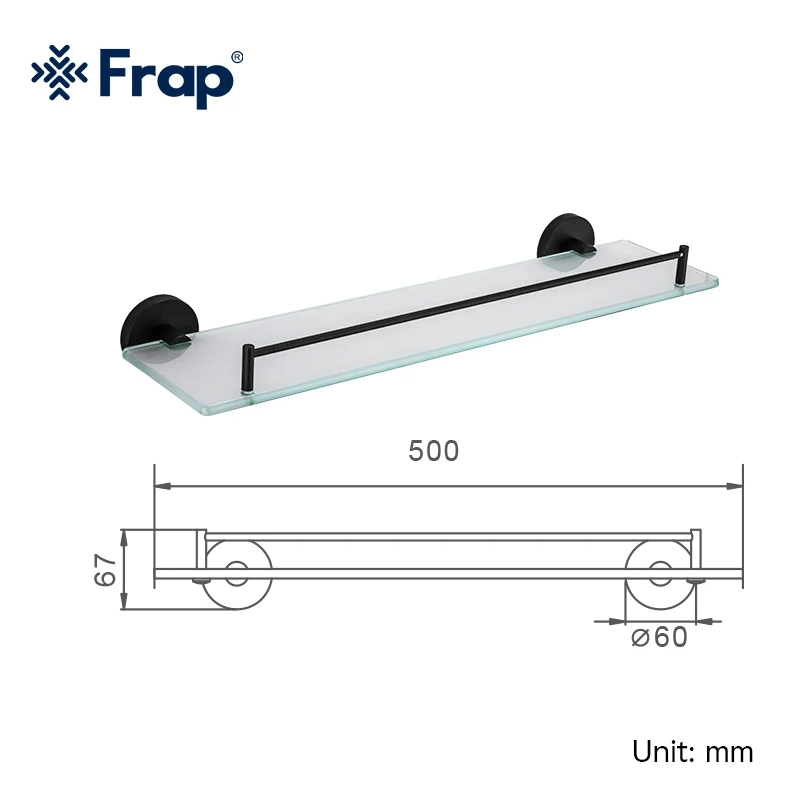 Стеклянные полки Frap для ванной комнаты настенные унитаза корзина шампуня