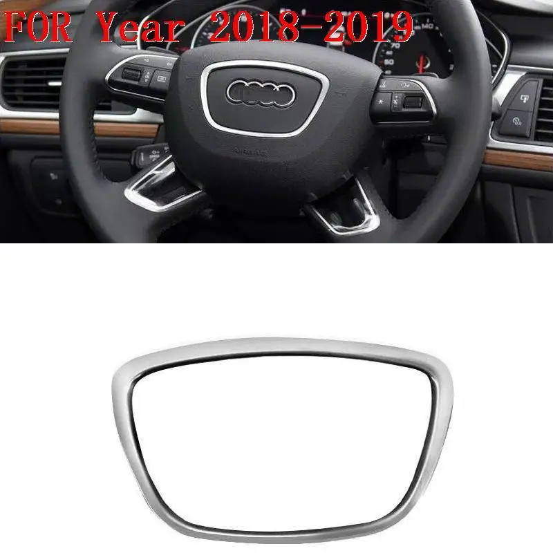 Steering Wheel Automobile Upgraded Chromium Auto Personalized Car Styling Modification Accessories Covers 17 18 19 FOR Audi A3 - Название цвета: MODEL H
