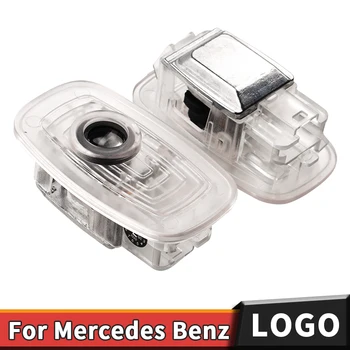 

2pcs Car Door Welcome LED Light Projector For mercedes benz cla 250 c118 CLA200 CLS300 CLA250 C118 E200 Coupe AMG A45 C63 GLC260