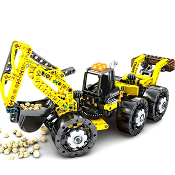 

350+Pcs Technic City Engineering Vehicle 3-In-1 Comprehensive Engineering Vehicle Building Blocks Block Assembly Toys For Boys