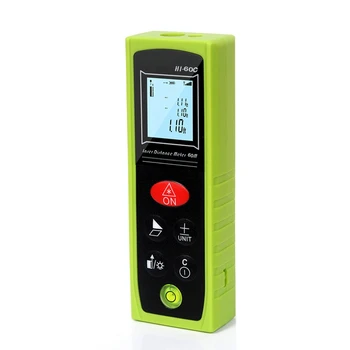 

Handheld Rangefinder Distance Meter 60M Rangefinder Tape Range Finder Ruler Diastimeter Measure Roulette Frosted Green