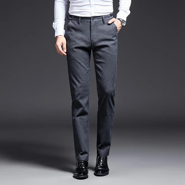 New Mens Dress Pants Smart Casual Suit 