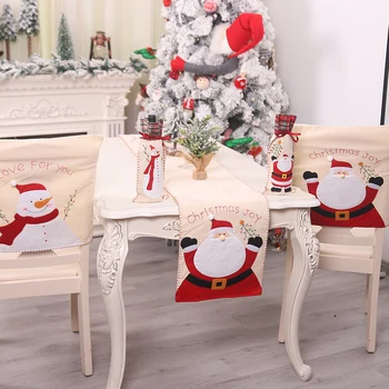 

Christmas Table Decoration Table Party Dinner Non-slip Table Runner Flag Table Mat Tablecloth XMAS Party Supplies