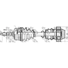 Привод В Сборе Mb Vito W638 2.2cdi 99-03 Пер.Лев./Прав. Abs Gsp 235003 GSP арт. 235003