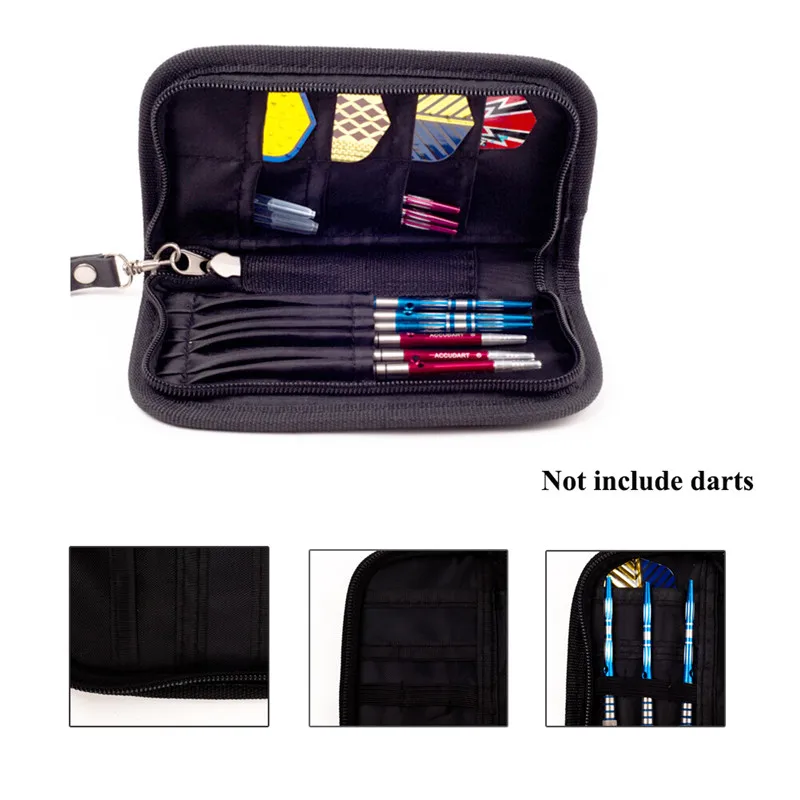1 комплект Дартс Чехол для переноски аксессуары большой емкости кошелек карманы держатель сумка для хранения Черный Прочный