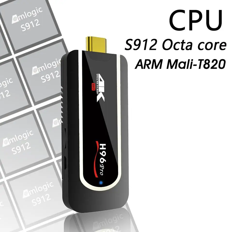 H96 Pro H2 Мини ПК ТВ коробка Android 7,1 OS 2G ram 8G rom или 16G Octa-Core 2,4G wifi H.265 HDMI 2,0 HDR Bluetooth 4,1 smart tv box