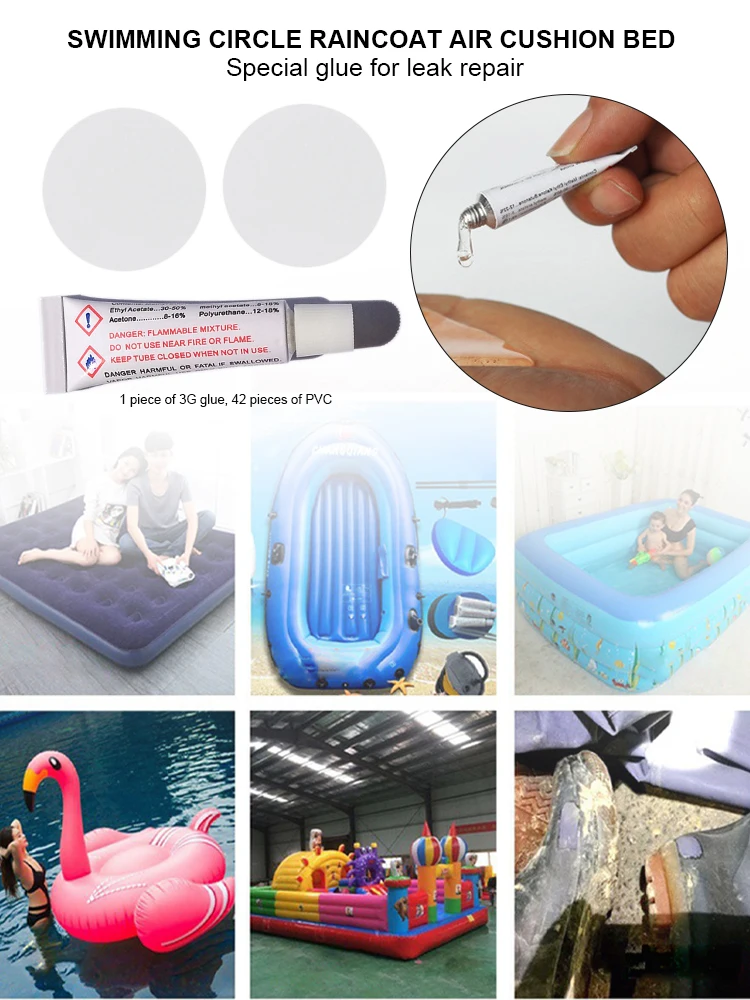 1set Swimming Float Repair Patch PVC Pool Inflatable Toy Repair Tape