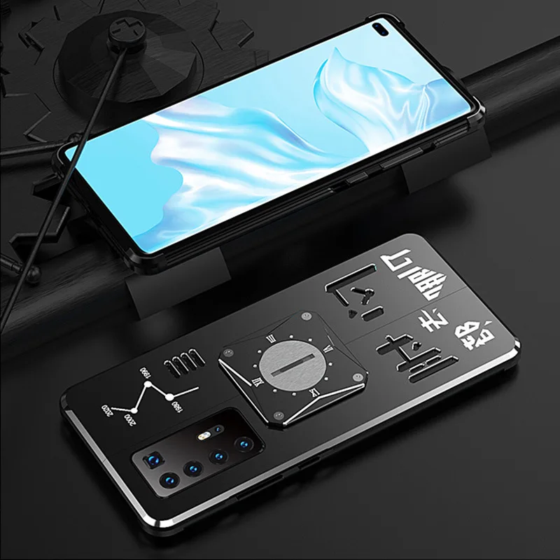 Роскошный металлический алюминиевый бронированный чехол для телефона Huawei P40 Pro P30