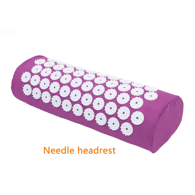 Acupuncture At Massage Cushion Yoga Mat Points Massage Cushion Acupuncture Mat Exercise Mat Acupuncture Pillow 66*42cm - Цвет: Purple - headrest