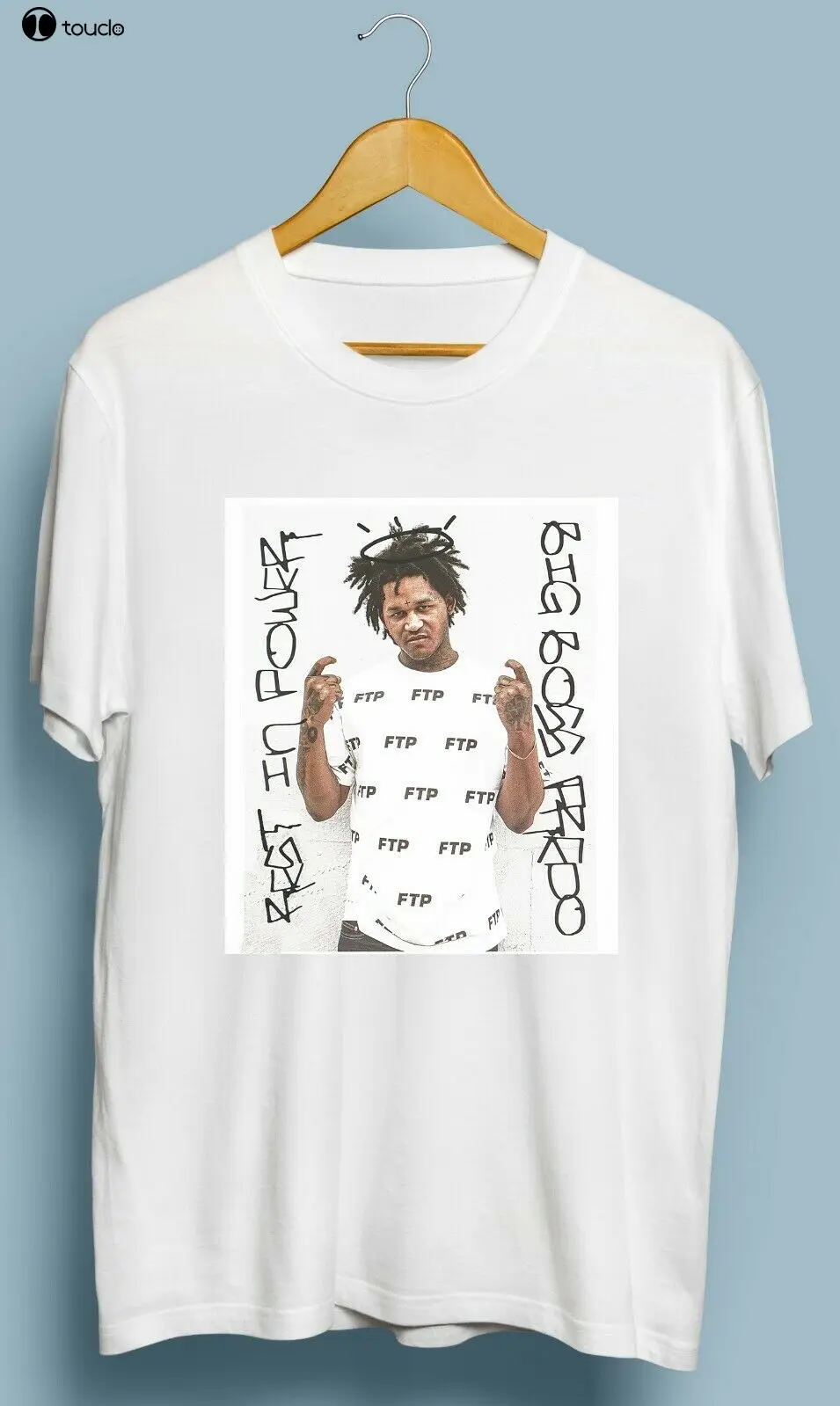 Мужская винтажная Футболка с принтом Fredo Santana Rip модная Однотонная футболка