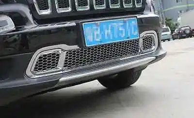 Автомобильные аксессуары модификация автомобиля хром передний бампер сетка гриль 3 шт. ForJeep Cherokee