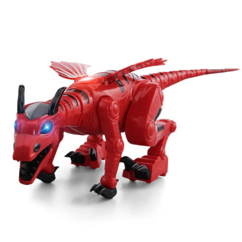 Walking Electric Dinosaur Cool Lights Dynamic Music Singing S-Shaped Bionic Wings Tail Swing Tyrannosaurus Rex Animal Dinosaur 5