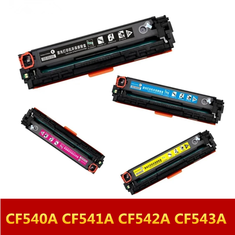 CF540 CF540A CF541A CF542A CF543A совместимый картридж с тонером для принтера 203A для hp Цвет LaserJet Pro M254dw 254nw МФУ M281cdw 281fdW