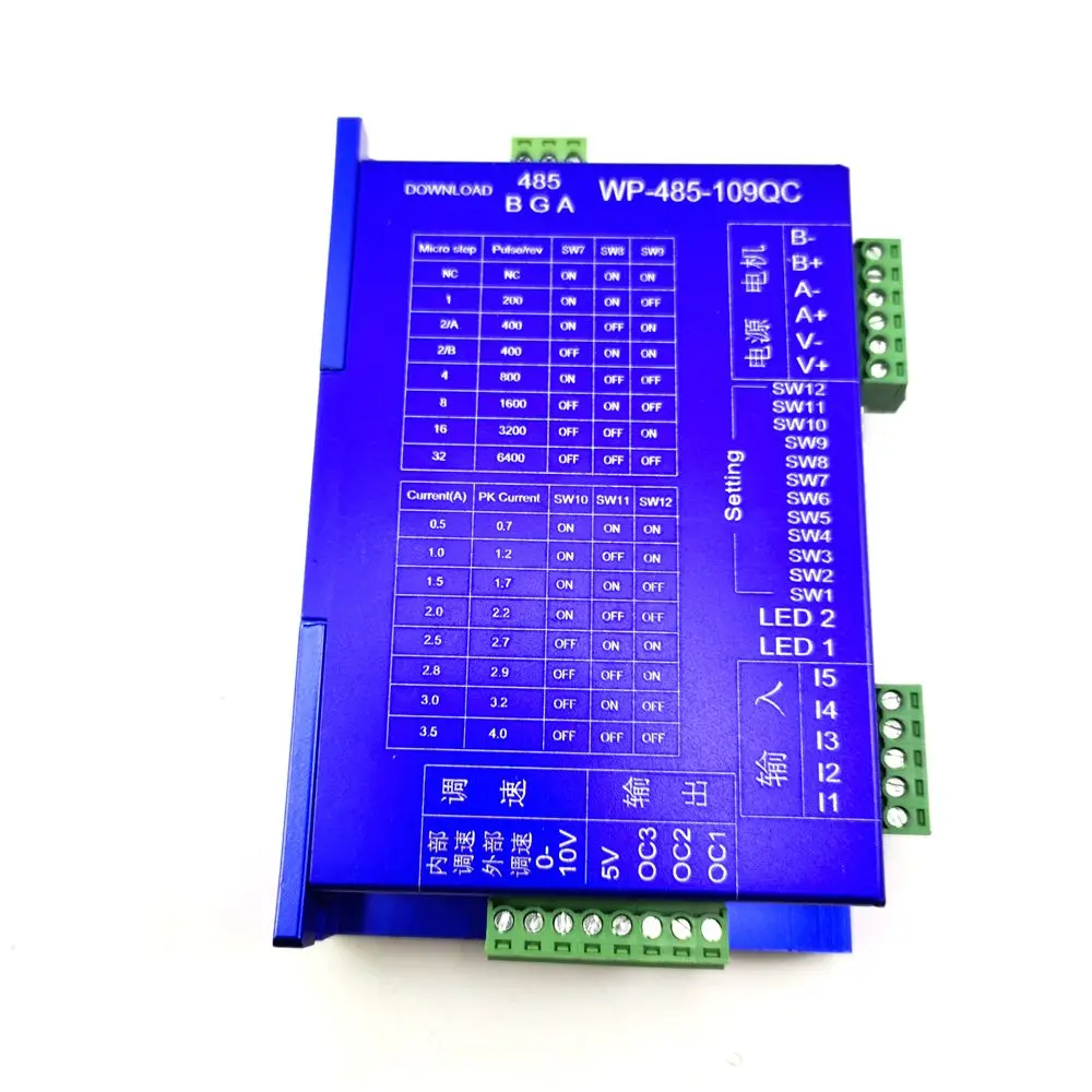 Встроенный контроллер привода шагового двигателя одноосевой CAN/modbus rtu