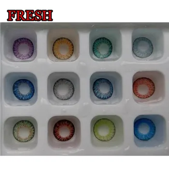 

Fresh Eye Look12colors 3 Tone Colored Contact Lenses for Eyes Cosmetic Colored Contact Lens Eye Color Beauty Pupil
