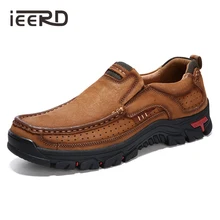 IEERD Туфли из натуральной кожи Для мужчин Лидер продаж повседневные мужские туфли на открытом воздухе 4 сезона; высокое качество