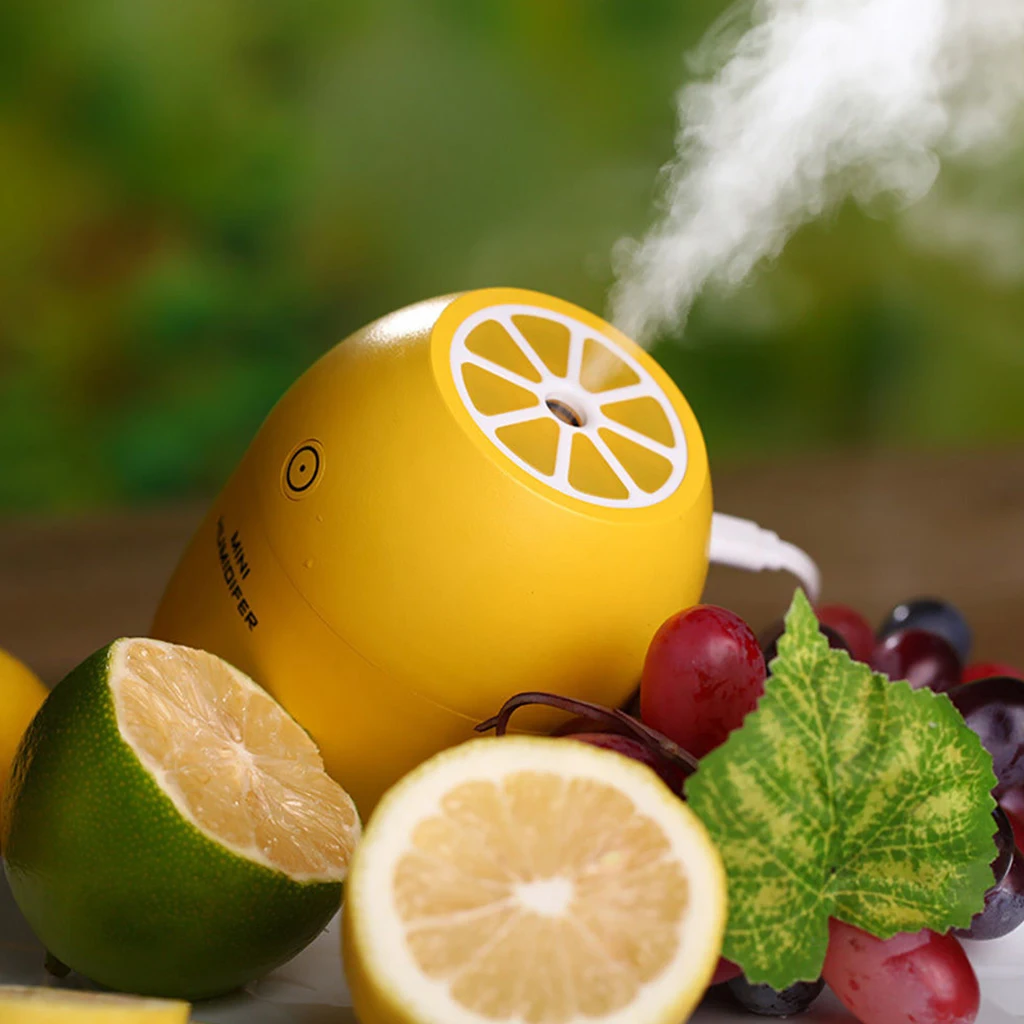 Ultrasonic Mini Lemon Humidifier Room Car LED Humidifier Air Diffuser Purifier Essential Oil Aromatherapy Cool Mist Maker 2020