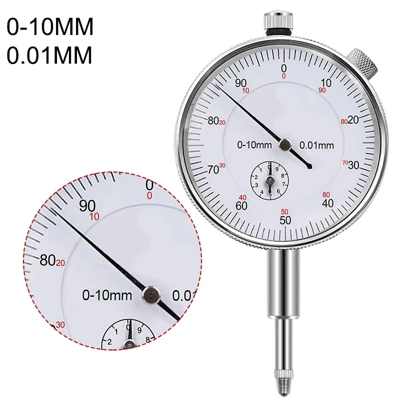 Dial Indicator Gauge Dial Indicator Precision Tool 0-10mm Dial Indicator Gauge Accuracy dial test Measurement Instrument Tools dial gauge Micrometer