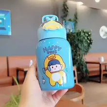 

350ml/400ml Large Capacity Kids Bottle Cartoon Design Portable Stainless Steel Vacuum Insulated Water Bottle for Outing