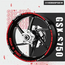Wheel LOGO Set Sticker Waterproof Motorcycle Sticker Tire Decal for SUZUKI GSXs 750 GSX s750