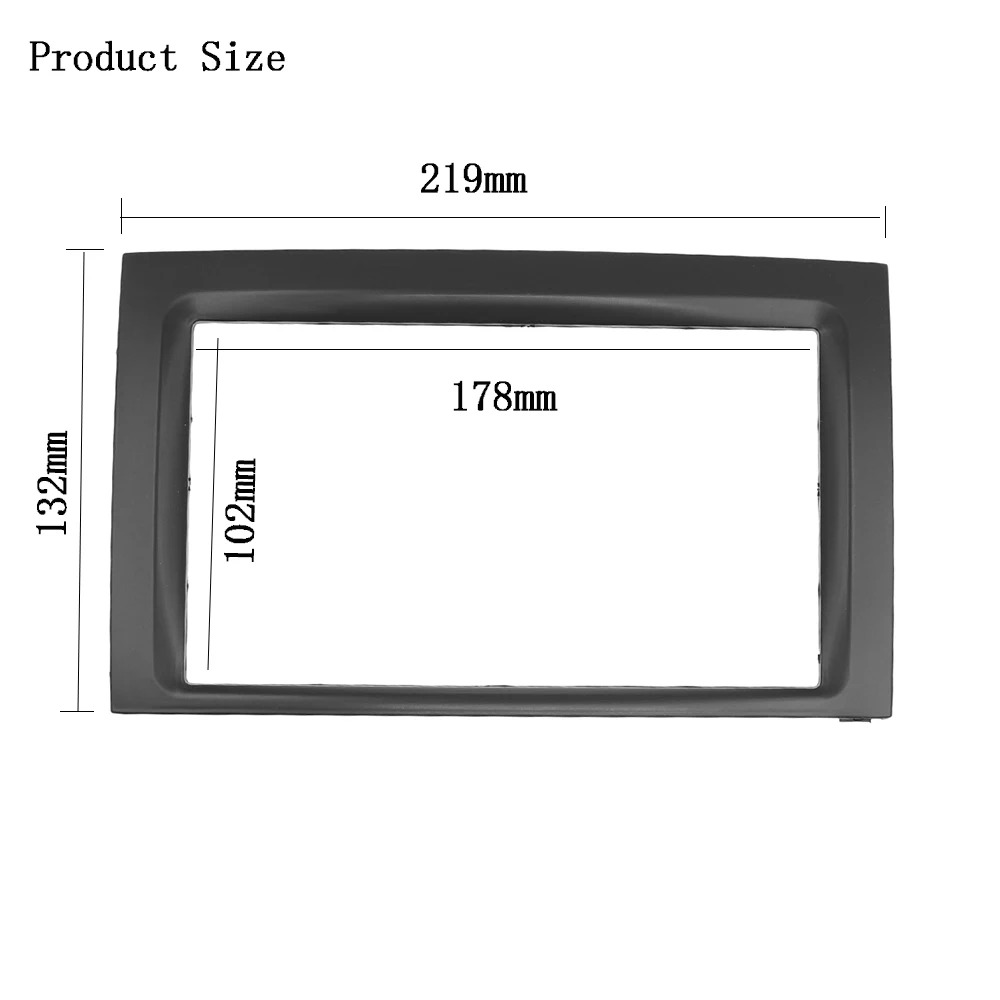 2DIN Car Radio Fascia for 2003 2004 2005 2006 Skoda Fabia  ׷ DVD ÷̾   ŰƮ Facia Face Plate Double Din