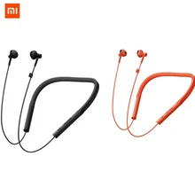 Оригинальные Xiaomi Bluetooth спортивные наушники с воротником для вождения, Молодежные наушники с креплением на шею, высокое качество звука, Висячие шейные наушники-вкладыши