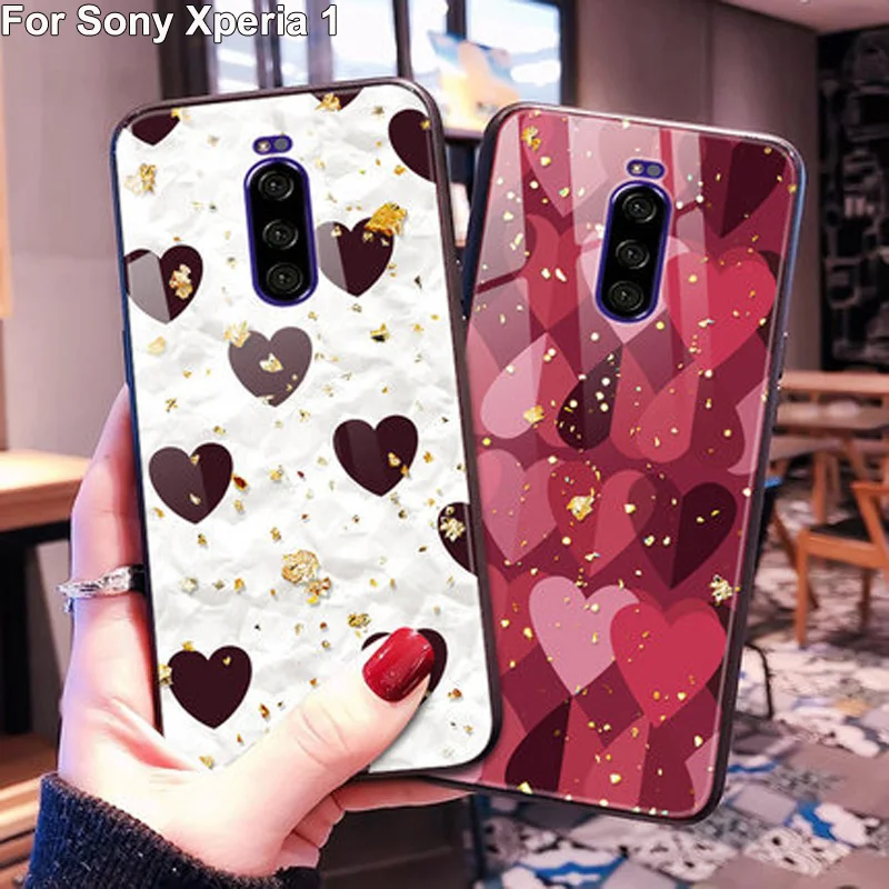 Для sony Xperia 1 чехол из закаленного стекла жесткий чехол для sony Xperia1 J8110 J8170 J9110 стеклянный чехол для sony 1 оболочка
