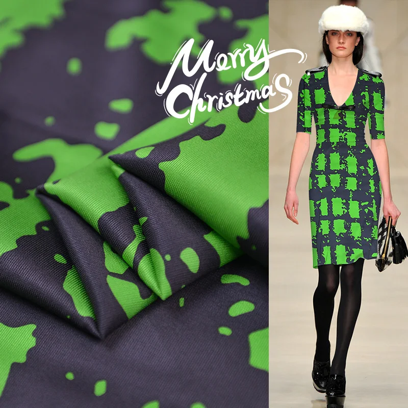 100 см* 138 см качественный Натуральный шелк жоржет Шармез ткань контрастный геометрический